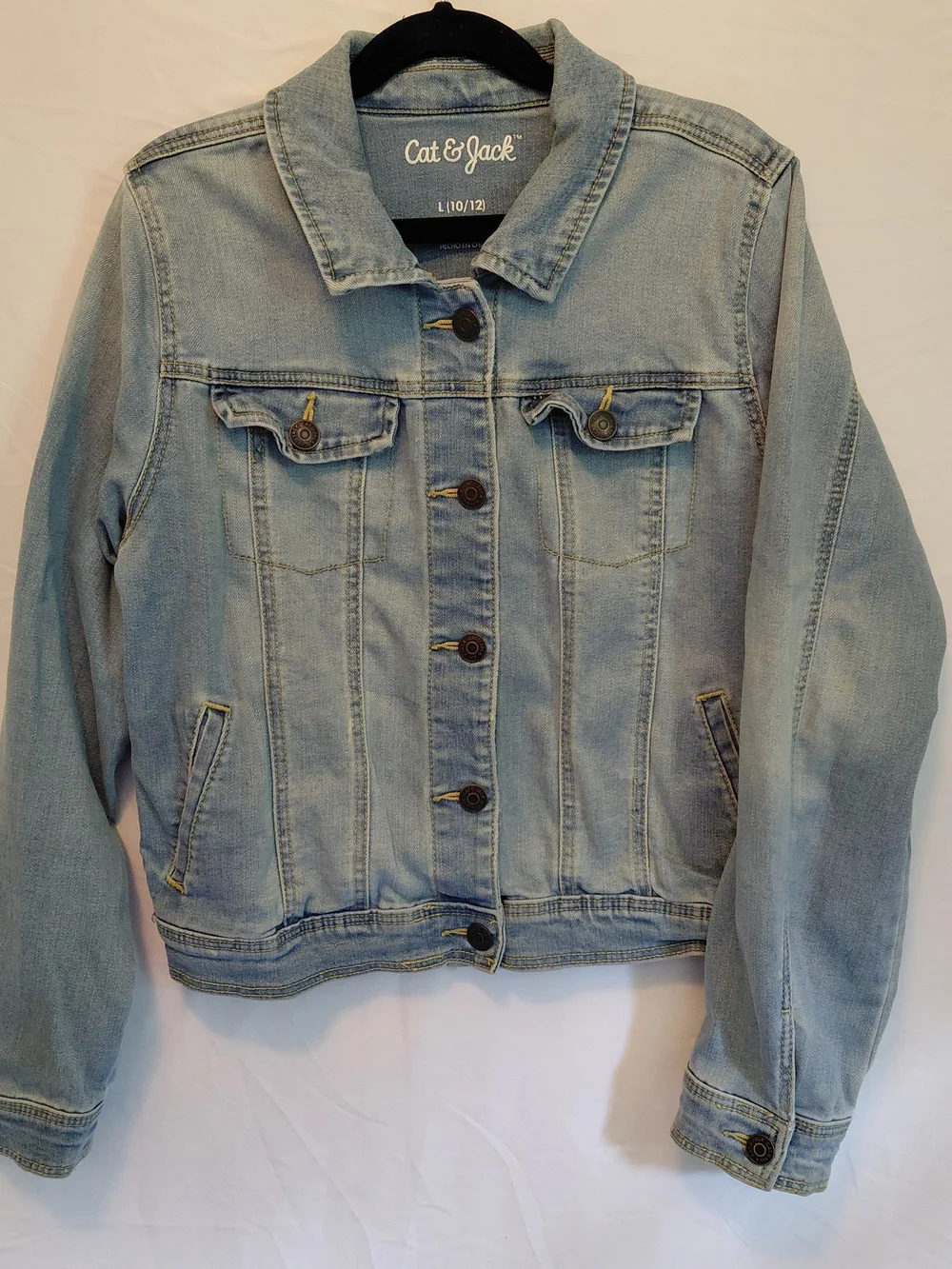 Cat & Jack Light Wash Denim Jacket for Girls #2395